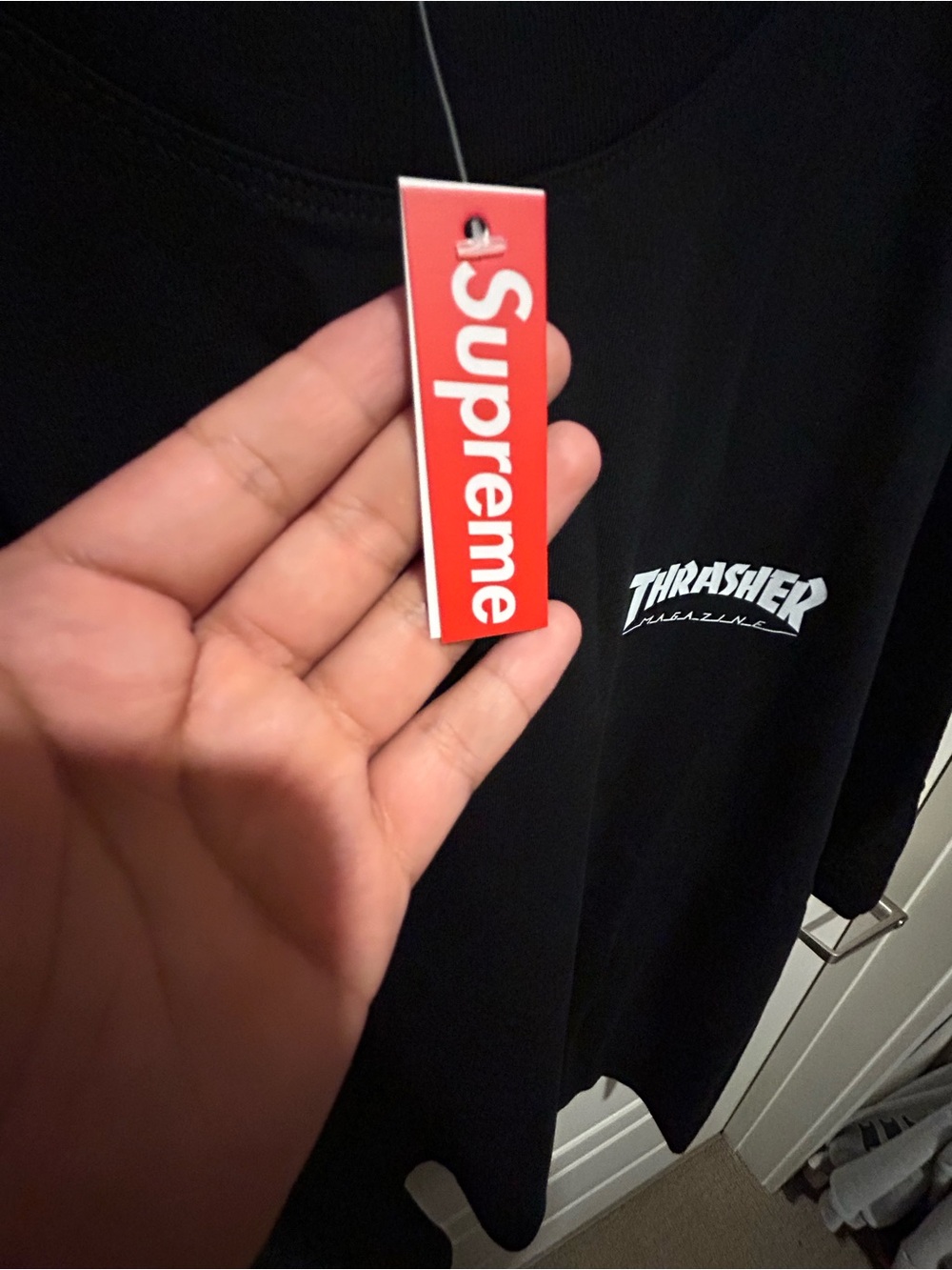 Supreme Thrasher Cross Black Tee